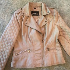 Guess Nude Faux Leather Jacket